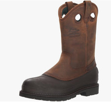 Georgia Boot Muddog Wellington Work Boot, Mississippi Brown, Size 10 M 