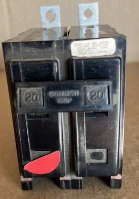Federal Pacific Type: BAB  2 pole 20 amp 120/240v Circuit Breaker