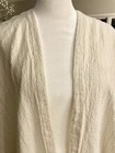 White And Blue Stripe Ladies Ruana Wrap / Swim Coverup - Nice! — photo 2