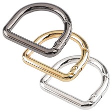 Karabiner D-Ring 1 Stück Metall Ringkarabiner Schlüsselring Taschenkarabiner (1,