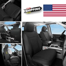 Universal Fit Front Seat Covers for Dodge Ram Trucks with Breathable Design