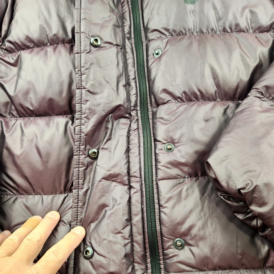 Nike Jacket Womens XL Thermal Hooded Purple Puffer Insulated - Image 3 of 4