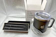 RARE! Apple Employee Exclusive Pens And Stainless Steel Mug AppleCare