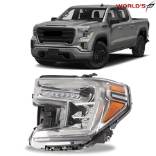 For GMC Sierra 1500 2019-2021 W/LED Signal Lamp Headlight Headlamp Driver Left