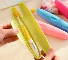 Toothbrush Travel 2 Holders Case Camping Hiking Portable Box Bathroom
