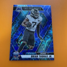 2025 Panini Mosaic #256 Brian Thomas Jr. Blue Scope England Games