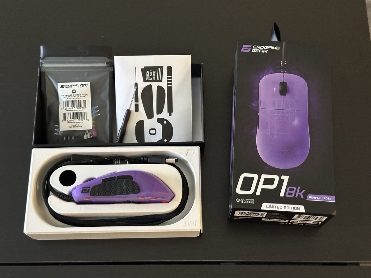 Endgame Gear OP1 8K Purple Frost Limited Wired Optical Gaming