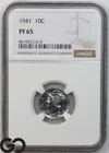 1941 Mercury Dime PROOF, NGC PR 65 ** Sunning Blast White PF Blazer!