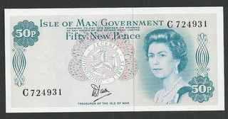 Isle of Man 1979 50 Pence P. 33a UNC