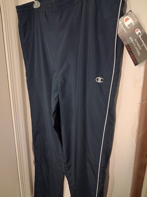 Champion NWT Blue Draw String Athletic Pants Mens Medium Slash & Back Pockets