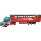 N Gauge Oxford Diecast Truck Scania T Cab Curtainside J H Yates & Sons NTCAB008