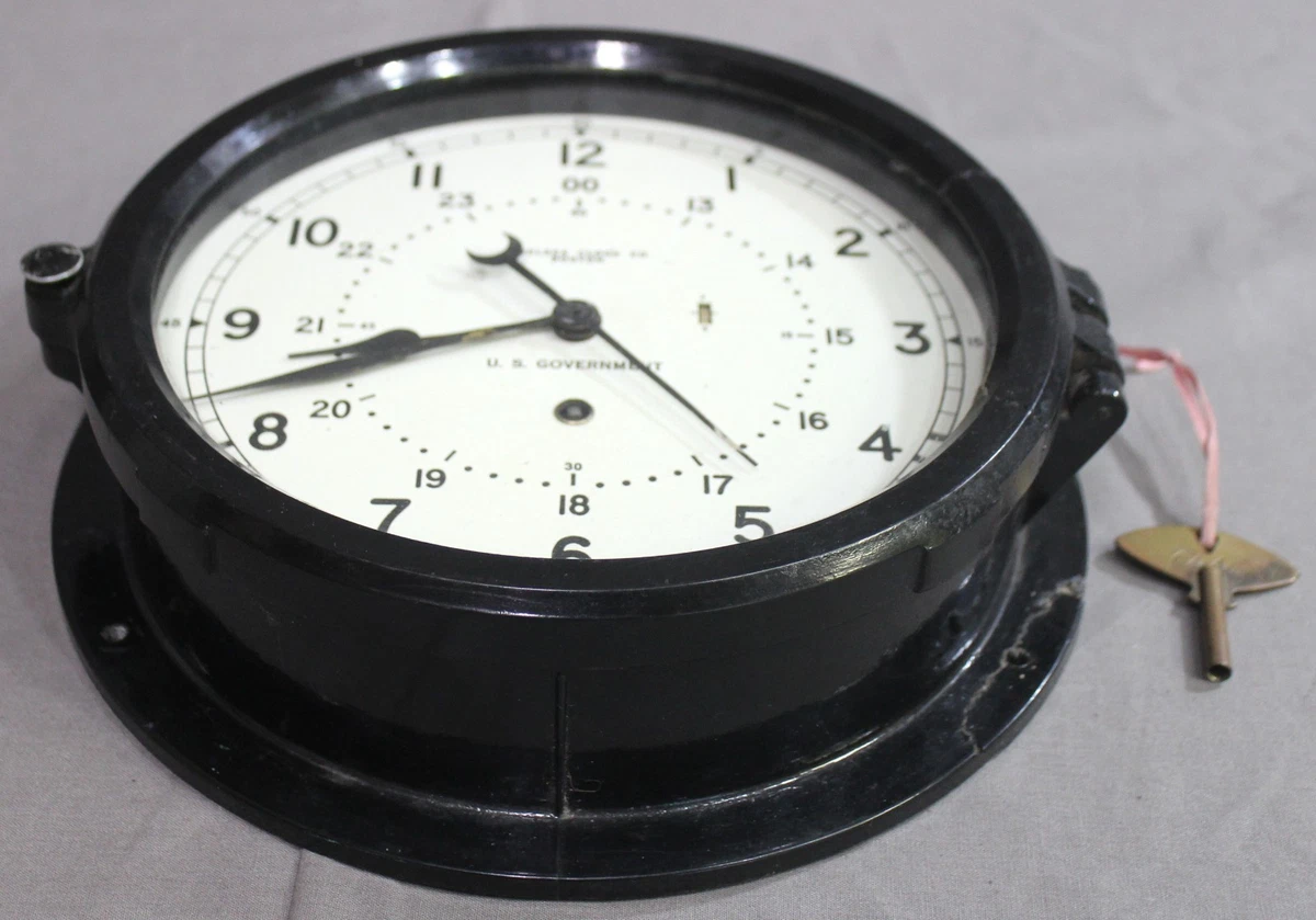 Chelsea US Navy Deck Clock Antique Maritime Clocks for sale | eBay