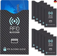 RFID Blocker Kartenhülle für Bankkarten und Kreditkarten - EC Karten S