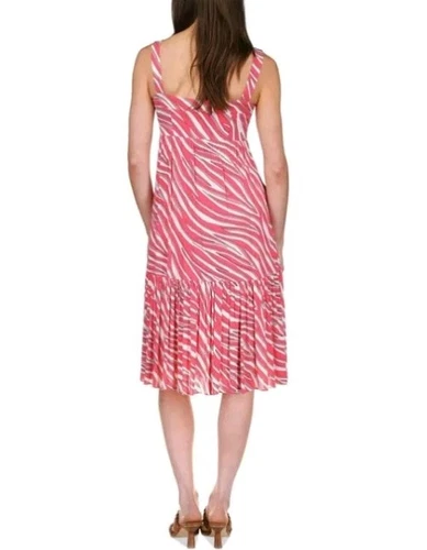 NWT $175 MICHAEL Michael Kors Womens Geranium Animal Print Sundress L - Picture 3 of 4
