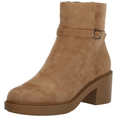 Anne Klein Fenix Ankle Boot Dark Natural FENI01F9-251 Women's Size 7.5 Medium