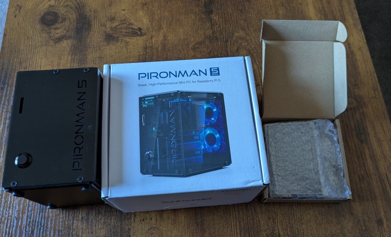 Pironman 5-Max Dual NVMe RGB PC Case for Raspberry Pi 5 Inc 3.5" Touchscreen LCD