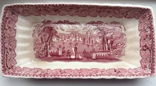 Masons England Vista Pink Relish Celery Dish Multiples Available  FREE SHIPPING