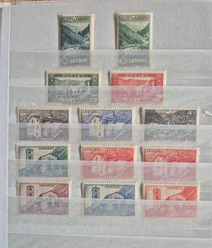STAMPS VALLEYS OF ANDORRA ANDORRA FRENCH COLONIES FRANCAISE NEW - SEE PHOTO