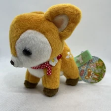 Kojika no Latte Deer C2205 Brown  Amuse Plush 4" Mascot Stuffed Toy Doll Japan