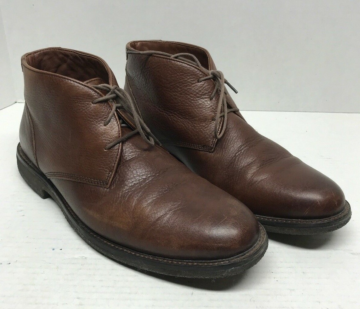 Mens Johnston and Murphy Copeland Brown Pebbled Leather  display picture 1