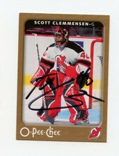 SCOTT CLEMMENSEN DEVILS AUTOGRAPH AUTO 06-07 O-PEE-CHEE OPC #302 *62589
