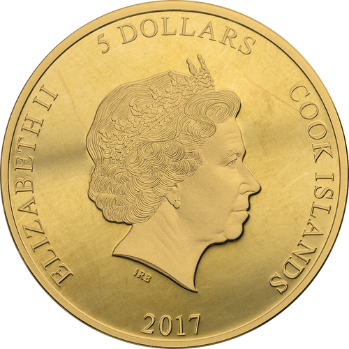 Cook Isl. 2017 5 $ - Magischer Kongress der USA - Grüner Adler - 1 Oz Silbermünze - Bild 2 von 3