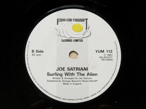 Joe Satriani/Always With Me, Always With You/1987 Food For Thought 7" Single/EX- - Picture 4 of 4