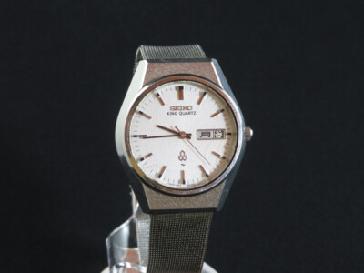 ◆SEIKO KING QUARTZ キング ゴールド 腕時計 09228 Seiko King Quartz 9923-7020 Gold Plated 36mm Case Gold Dial Mens