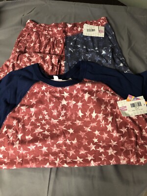 Jane And Jax Lularoe americana Set Size Medium Brand New Both Pieces one Price