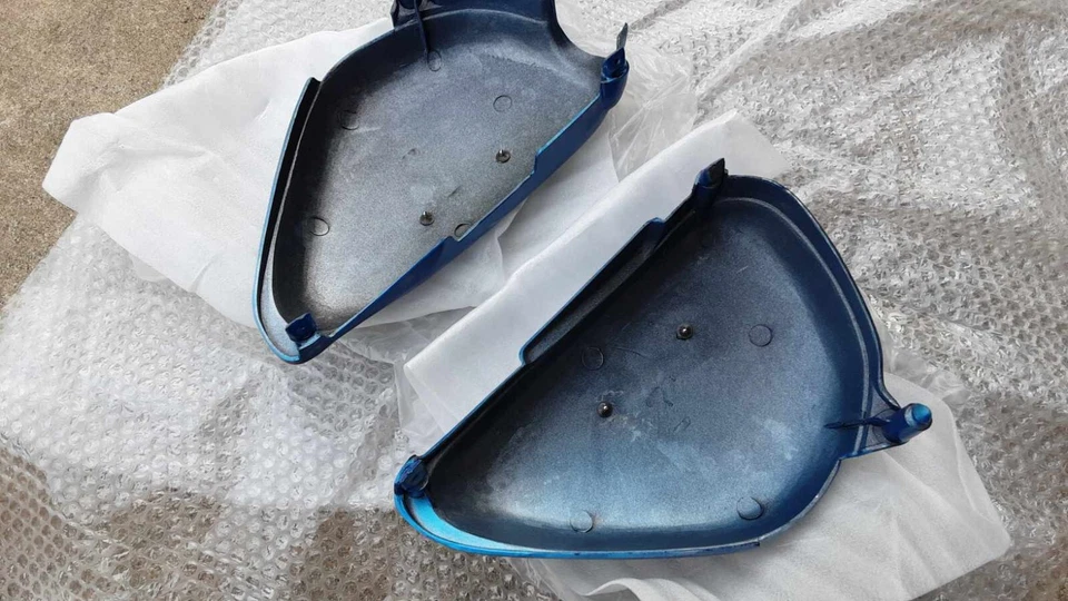 Juego de fundas laterales de plástico para Honda CB125S L/R azul Foto 4 de 4