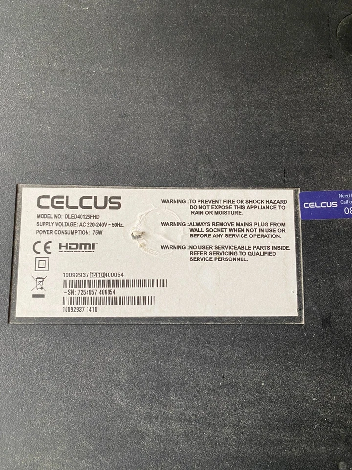 VESTEL 17IPS71 PLACA FUENTE DE ALIMENTACIÓN PARA TV CELCUS DLED40125FHD Foto 4 de 4