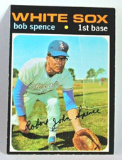 1971 Topps #186 Bob Spence White Sox - 1 St Base - Baseball Card - EX+