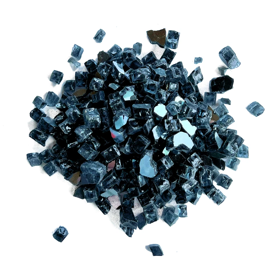 Vidrio de fuego reflectante premium de 1/2" - 10 lb - negro, azul, bronce o gris Foto 2 de 4