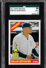 2015 Topps Heritage Dellin Betances All - Star Rookie SGC 96/ 9