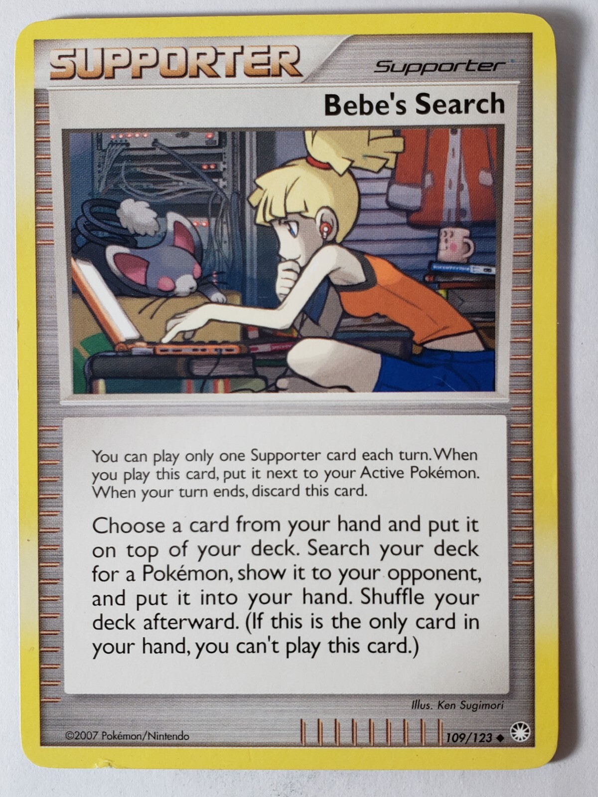 Bebes Search 109/123 LP - Mysterious Treasures Pokemon Card - $2 Combined Ship