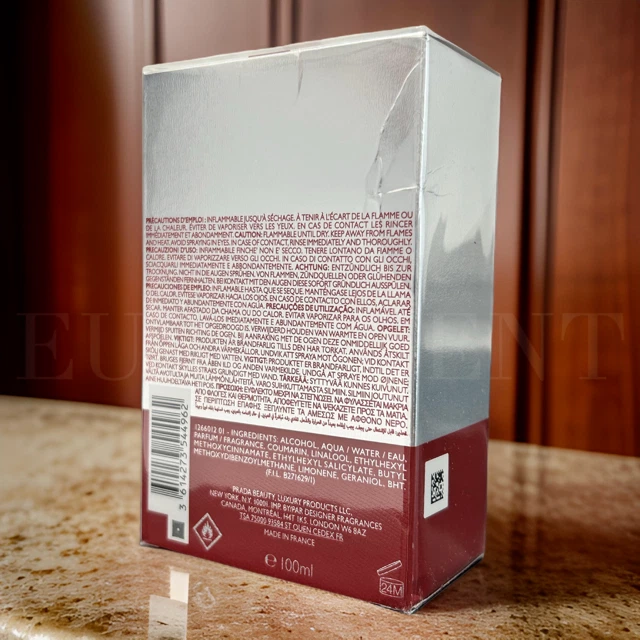 Prada Luna Rossa Sport Hombre Colonia Perfume EDT 3.4oz / 100ml NUEVO Foto 2 de 3