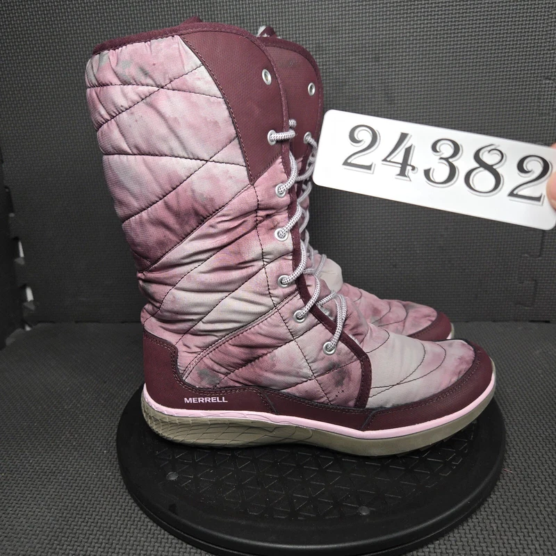 merrell pechora peak winter lace up booties boots