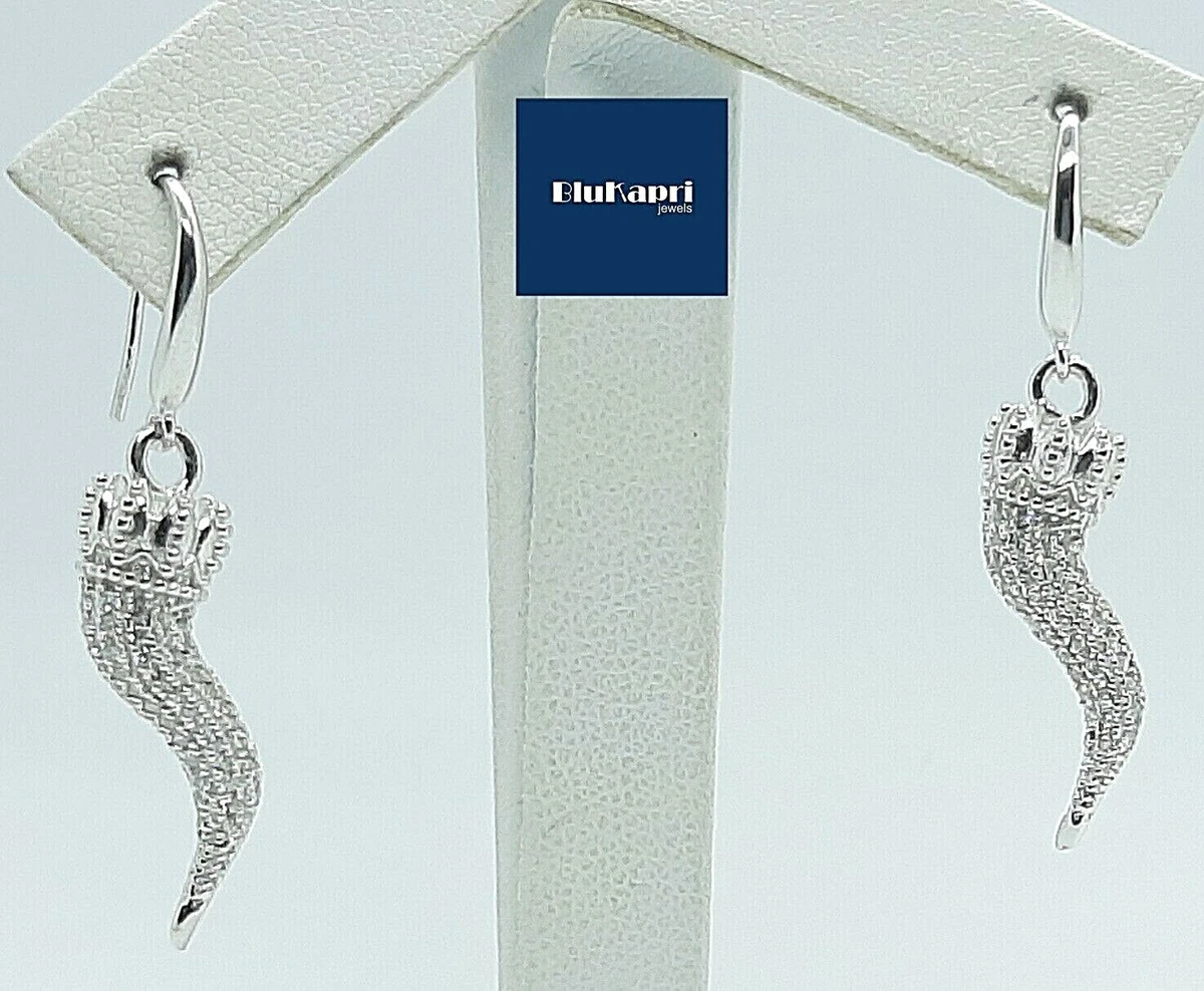 Orecchini A Cerchio In Argento Sterling Con Zirconia Cubica - Ipoallergenici, Senza Nichel - Regalo Per Donna In Confezione Regalo - 2