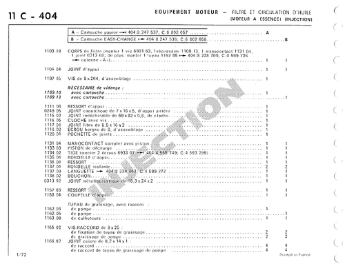 Ölfilter (Papier) für Peugeot D3A D4A Q3A 203 403 404 J7 Benzin - Bild 4 von 4