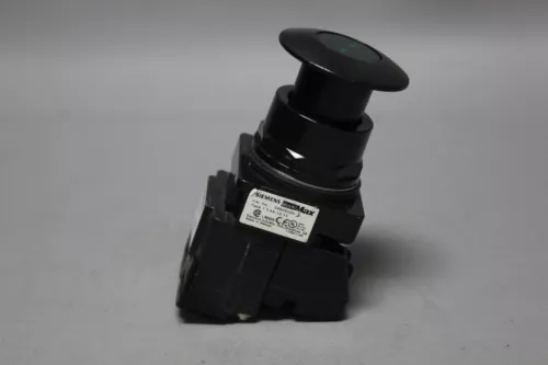 SIEMENS ILLUMINATED GREEN MUSHROOM HEAD PUSH PULL BUTTON 52BP2G3A, 52AATG, 52BJK