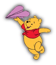 Winnie The Pooh Cartoon Sticker Bumper Decal - ''SIZES''