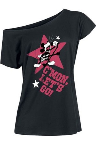 DISNEY "MICKEY & MINNIE MOUSE C`MON LET ́S GO GIRL SHIRT", NUEVA TALLA XL