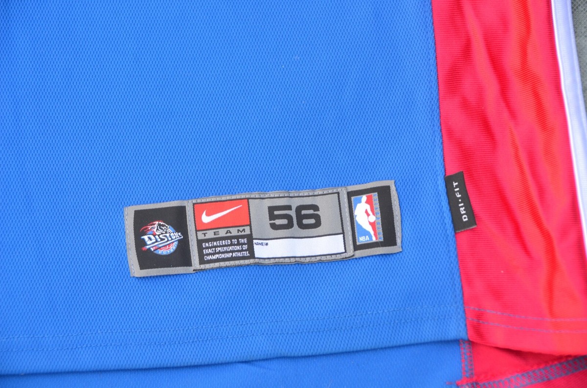 Vintage Nike NBA Detroit Pistons Ben Wallace #3 Jersey Size