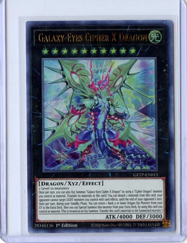 Galaxy-Eyes Cipher X Dragon - GFTP-EN011 - Ultra Rare  1st Edition  - Yugioh