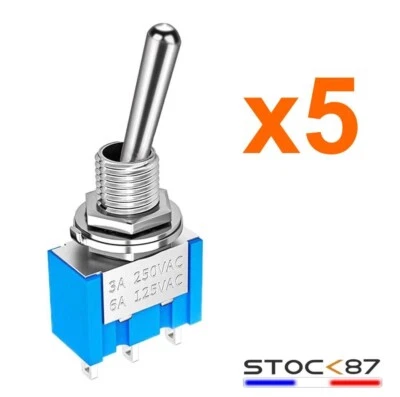 935B/5# Interrupteur à levier 3 positions 1contact -5pcs - MTS-103 toggle switch