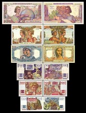 50,100,500,1000,5000,10000 Francs - Issue 1945 - 1957 - Reproduction - 07