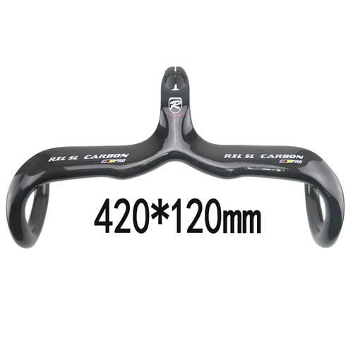 Integrated Carbon Bicycle Handlebar Road Race Bike Drop Bar 28.6mm 400/420/440mm - Picture 13 of 48
