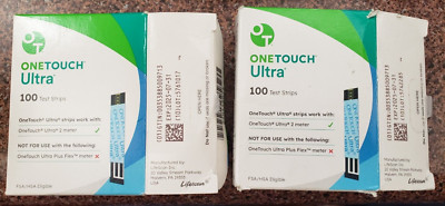 200 One Touch Ultra Glucose Test Strip 7/2025+ OPEN BOXES