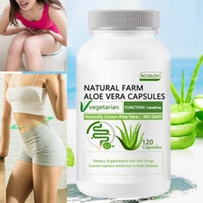 Aloe Vera Capsules Burn Fat Improve Overall Health Colon Cleansers 120 Pills