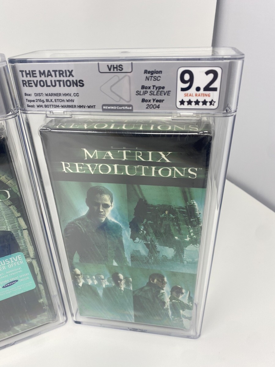 The Matrix Trilogy VHS 💎 Graded Rewind New 💎 Reloaded